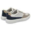 Sand-White - Back - Geox Mens U Deiven Leather Trainers
