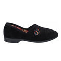 Black - Back - Mirak Bouquet - Ladies Slipper - Classic Womens Slippers