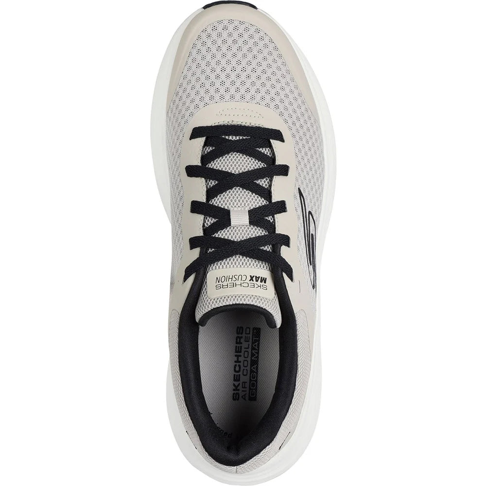 Taupe-Black - Pack Shot - Skechers Mens Cushioned Trainers