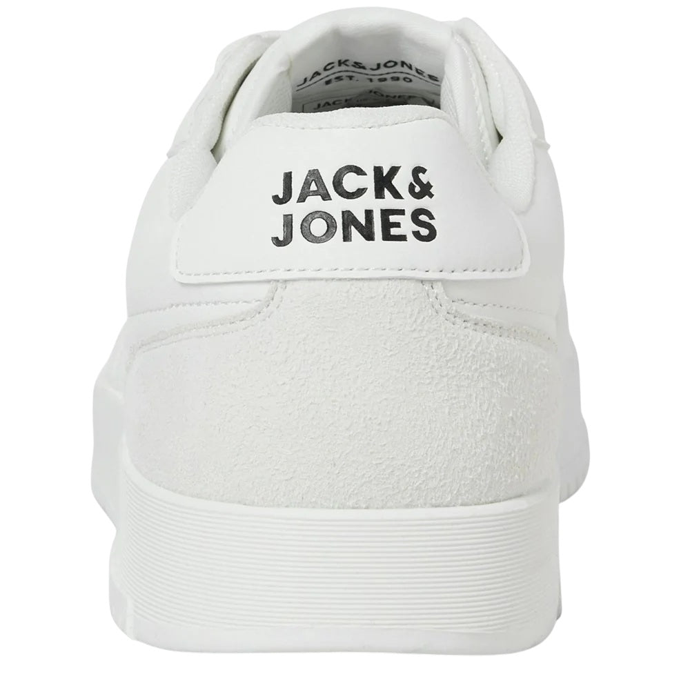 White-Silver - Back - Jack And Jones Mens Ealing Trainers