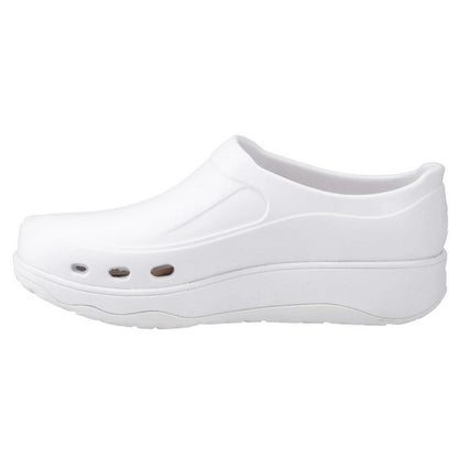 Urban-White - Pack Shot - FitFlop Womens-Ladies Work High-Performance Clogs