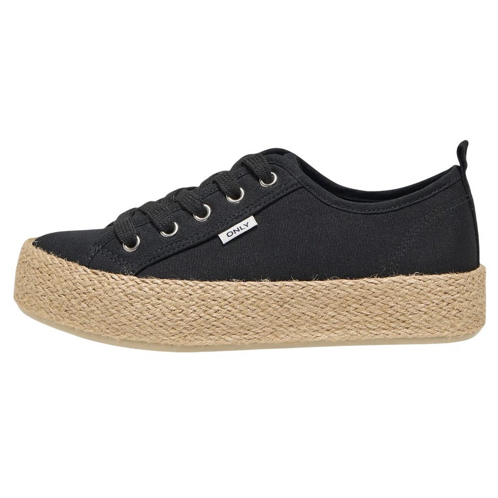 Black - Lifestyle - Only Womens-Ladies Onlida 1 Trainers
