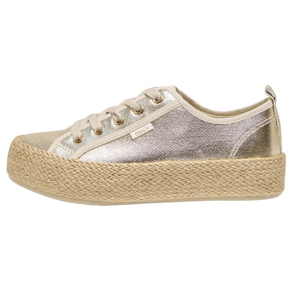 Gold - Lifestyle - Only Womens-Ladies Onlida 1 Trainers