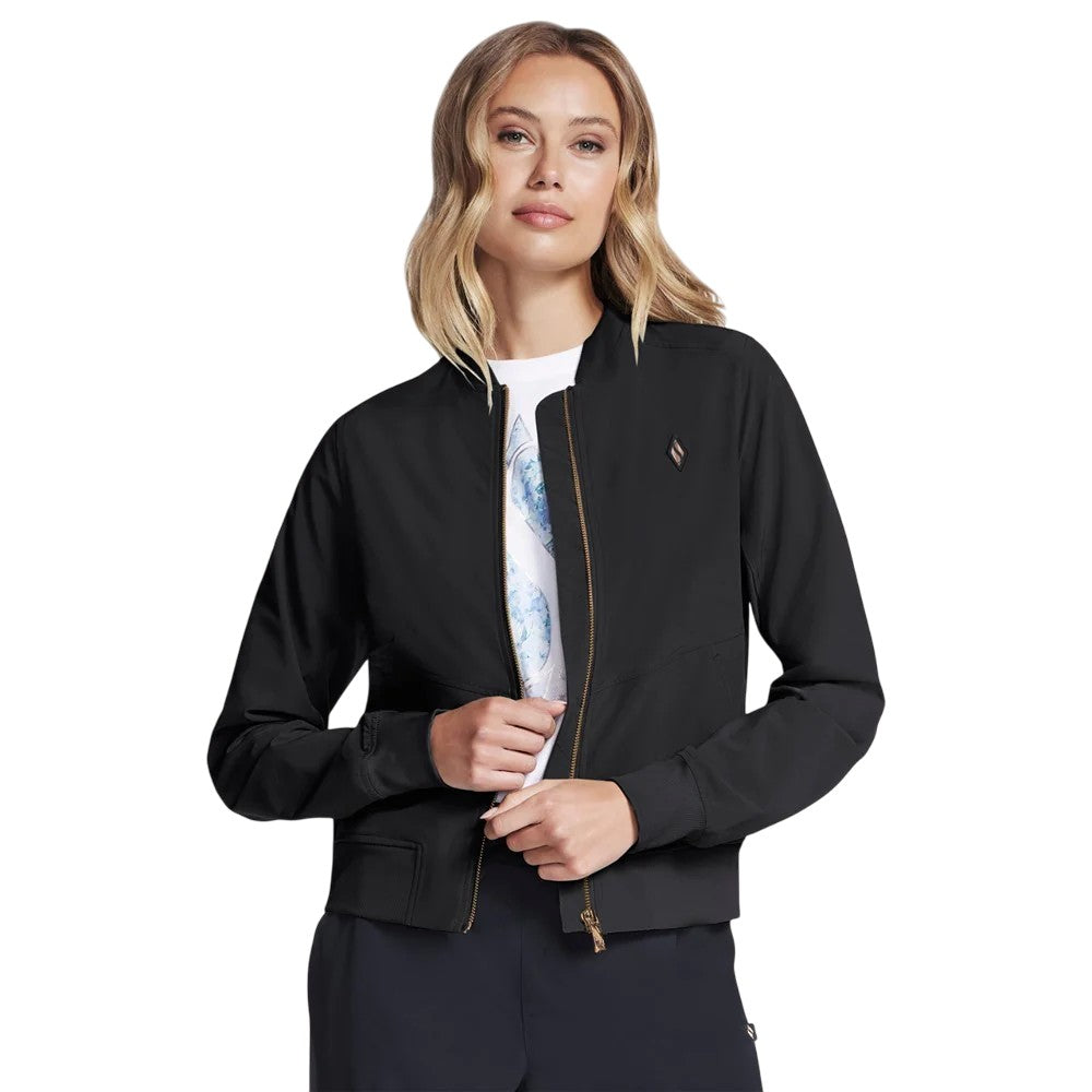 Black - Front - Skechers Womens-Ladies Uptown Jacket