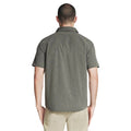 Olive-Grey - Back - Skechers Mens Go Walk Air Short-Sleeved Shirt