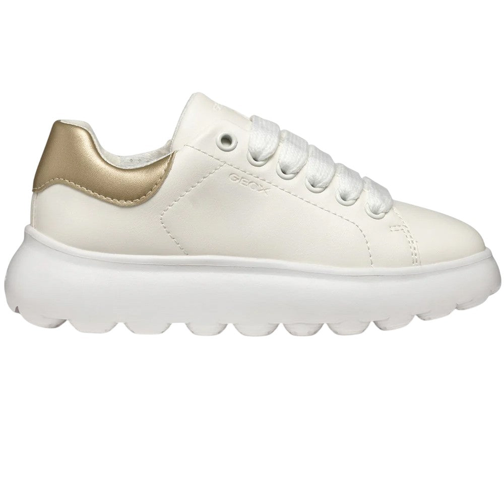 White-Platinum - Lifestyle - Geox Girls Puffypop Trainers