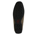 Taupe - Side - Geox Mens Kosmopolis + Grip Suede Moccasins