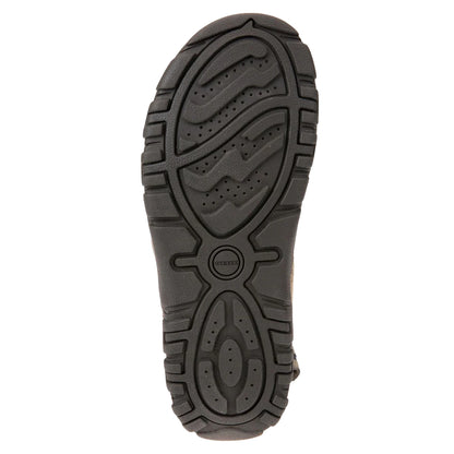 Sand-Navy - Side - Geox Mens Strada Faux Nubuck Sandals