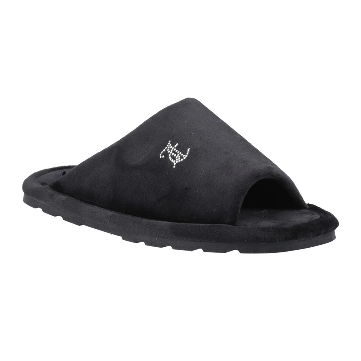 Black - Front - Juicy Couture Womens-Ladies Vivien Padded Slippers