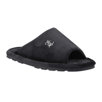 Black - Front - Juicy Couture Womens-Ladies Vivien Padded Slippers
