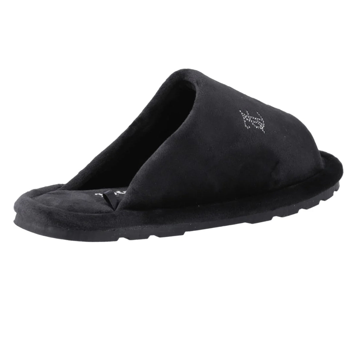 Black - Back - Juicy Couture Womens-Ladies Vivien Padded Slippers
