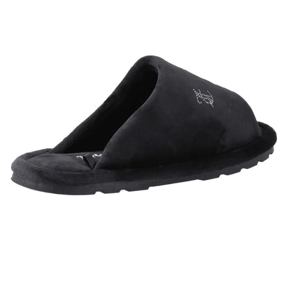 Black - Back - Juicy Couture Womens-Ladies Vivien Padded Slippers