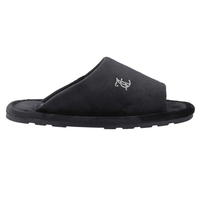 Black - Side - Juicy Couture Womens-Ladies Vivien Padded Slippers