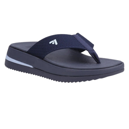 Midnight Navy - Front - FitFlop Womens-Ladies Surff Two Tone Flip Flops