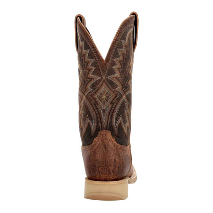 Rustic Tan-Tobacco - Back - Durango Mens Rebel Pro Lite Full Grain Leather Cowboy Boots