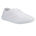 White - Front - Mirak 204-ASG14 Unisex Childrens Lace-Up Plimsolls - Boys-Girls Gym Trainers