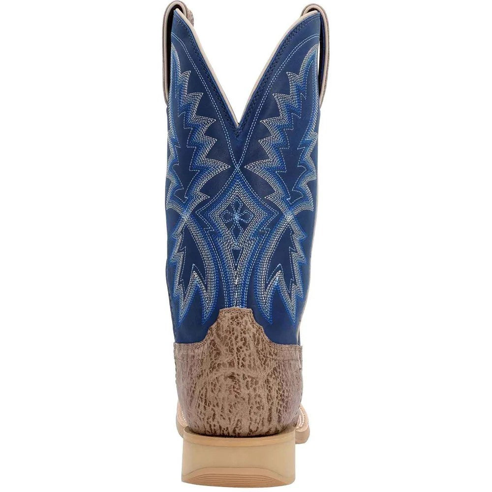 Buffalo Tan-Fog - Back - Durango Mens Rebel Pro Lite Full Grain Leather Cowboy Boots