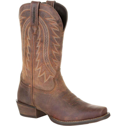 Distressed Sunset Brown - Front - Durango Mens Rebel Frontier Full Grain Leather Cowboy Boots