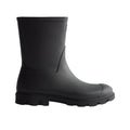 Black - Side - Hunter Mens Downpour Short Wellington Boots
