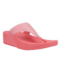 Rosy Coral - Pack Shot - FitFlop Womens-Ladies Lulu Shimmerlux Flip Flops