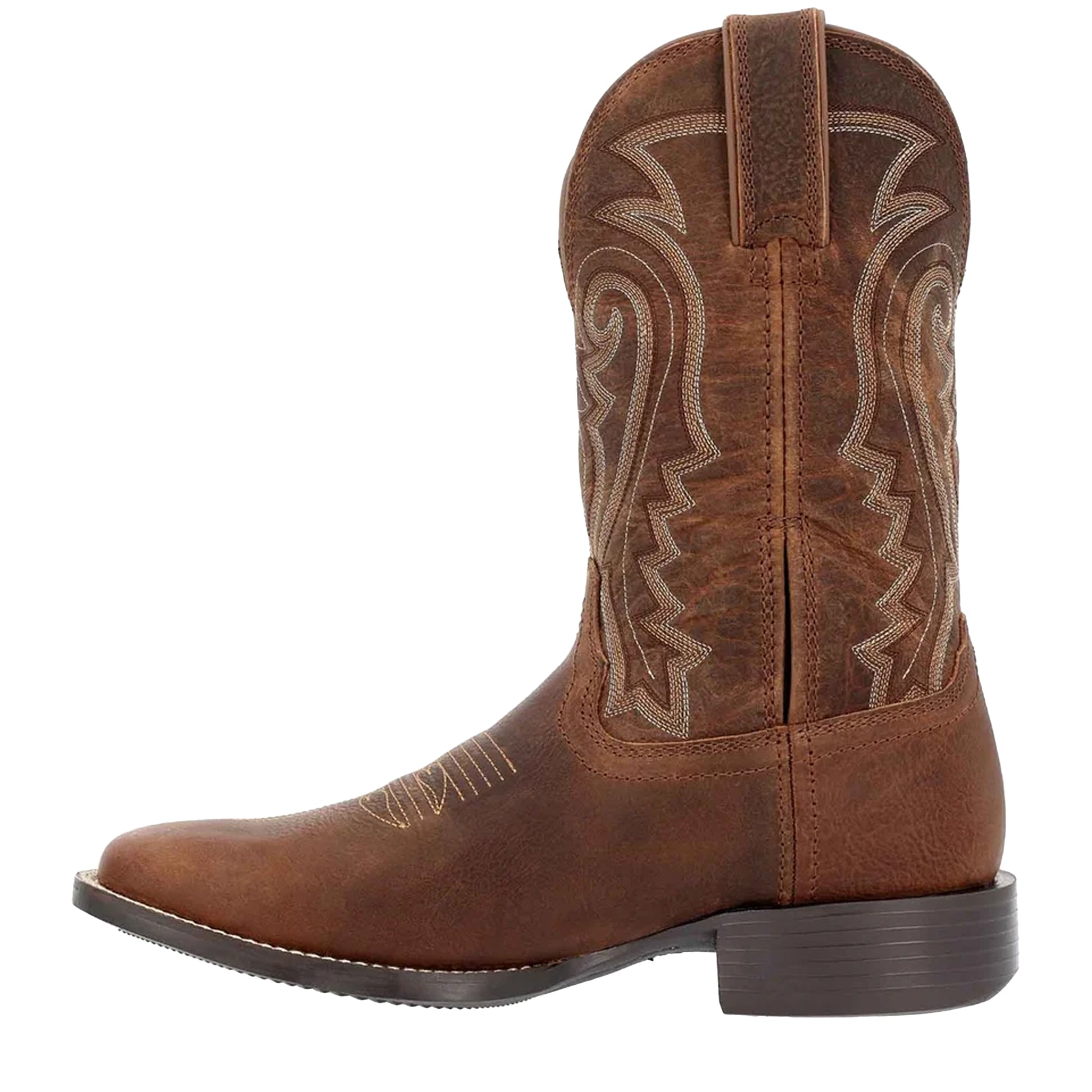 Prairie Brown - Back - Durango Mens Westward Full Grain Leather Cowboy Boots