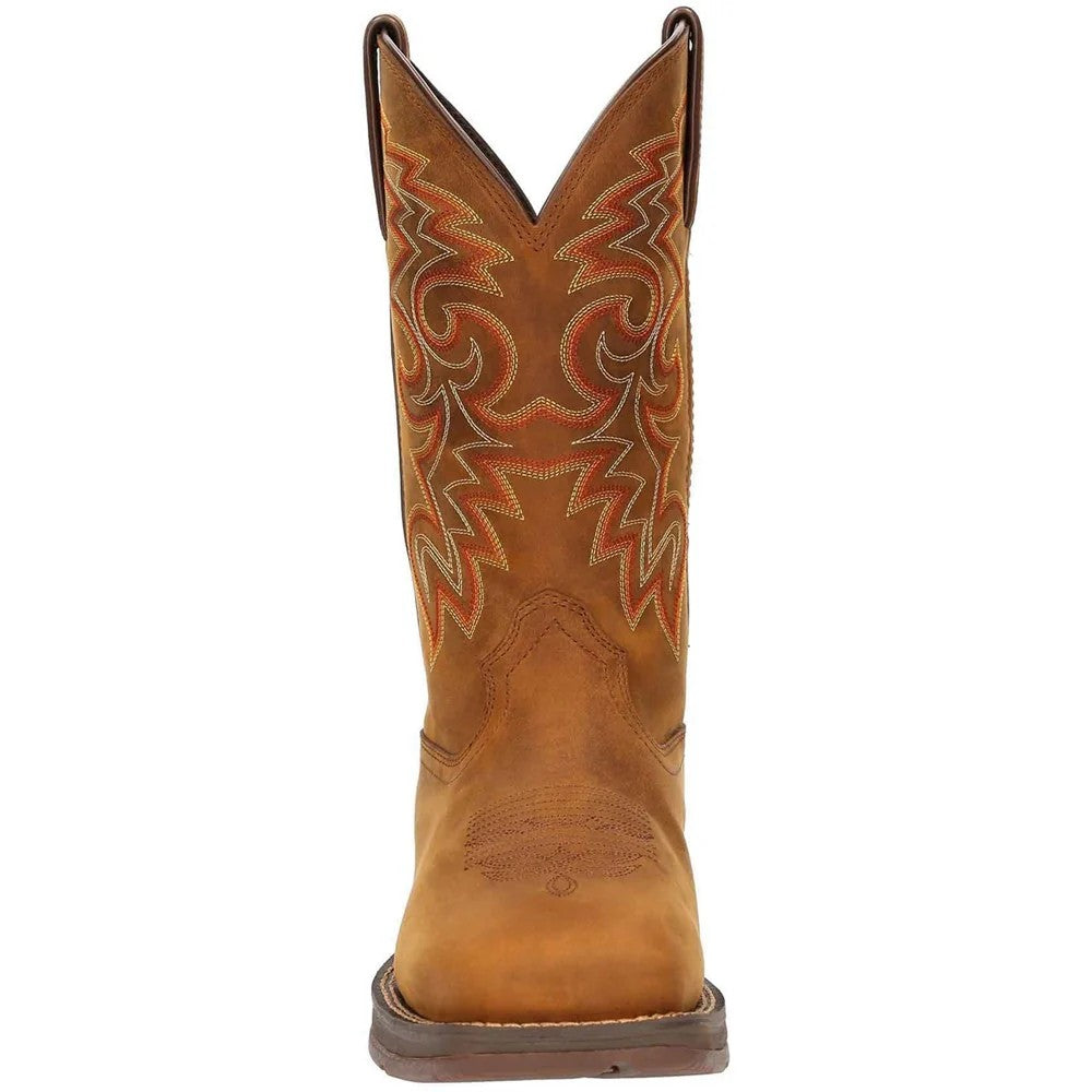 Russet - Lifestyle - Durango Mens Rebel Full Grain Leather Waterproof Cowboy Boots