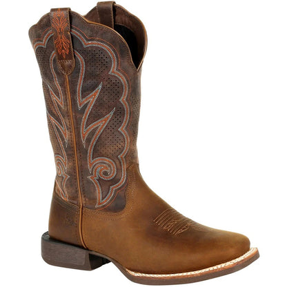 Distressed Cognac - Front - Durango Womens-Ladies Lady Rebel Pro Full Grain Leather Cowboy Boots