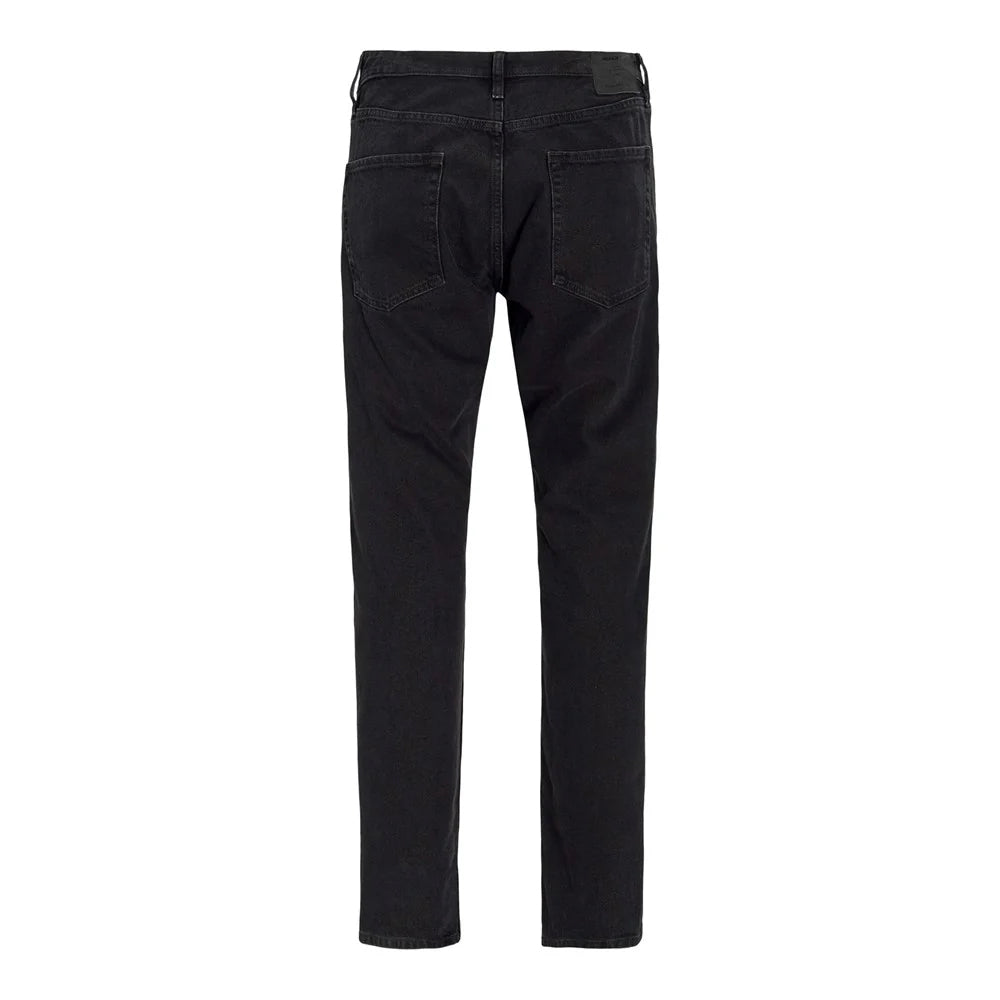 Black Denim - Back - Jack And Jones Mens Chris Original Trousers