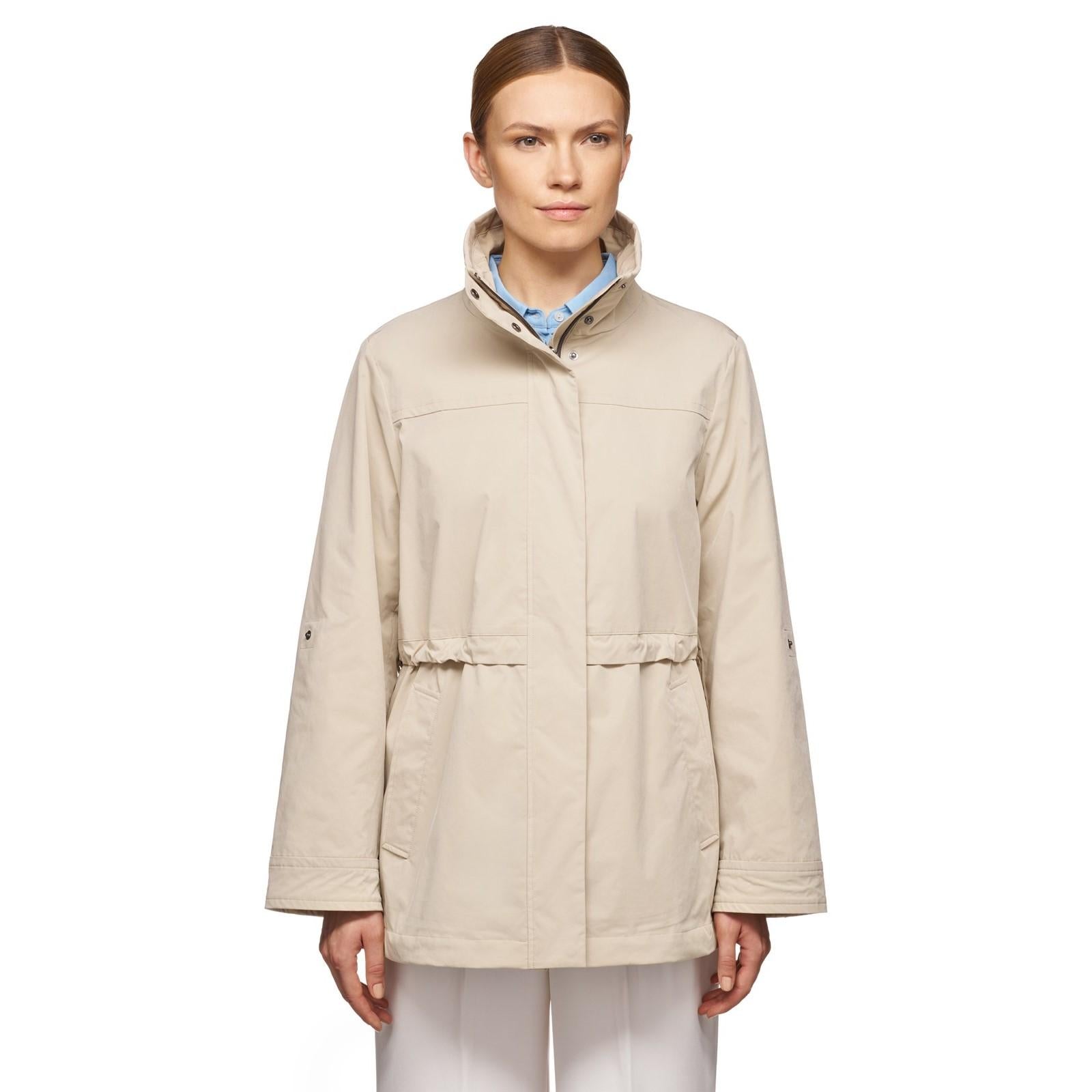 Brown Rice - Front - Geox Womens-Ladies Claudin Jacket