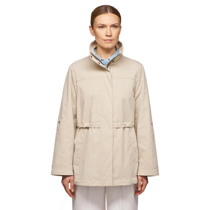 Brown Rice - Front - Geox Womens-Ladies Claudin Jacket