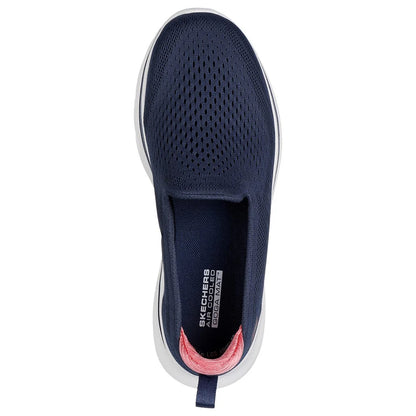 Navy-Coral - Lifestyle - Skechers Womens-Ladies Go Walk 7 - Vina Trainers