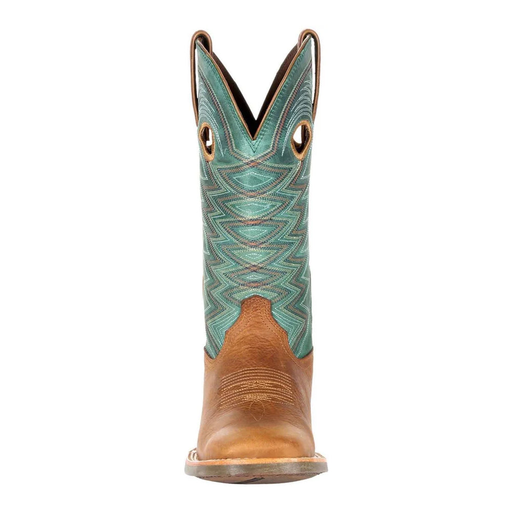 Wheat-Tidal Teal - Pack Shot - Durango Womens-Ladies Lady Rebel Pro Full Grain Leather Cowboy Boots