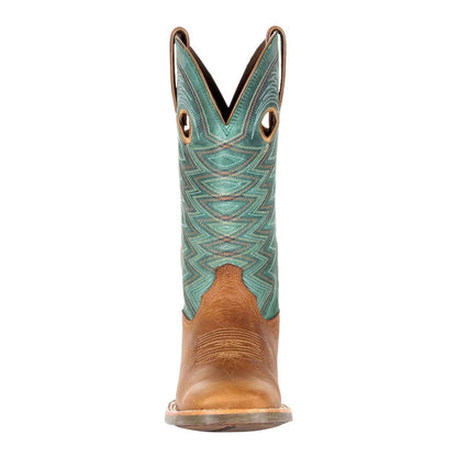 Wheat-Tidal Teal - Pack Shot - Durango Womens-Ladies Lady Rebel Pro Full Grain Leather Cowboy Boots