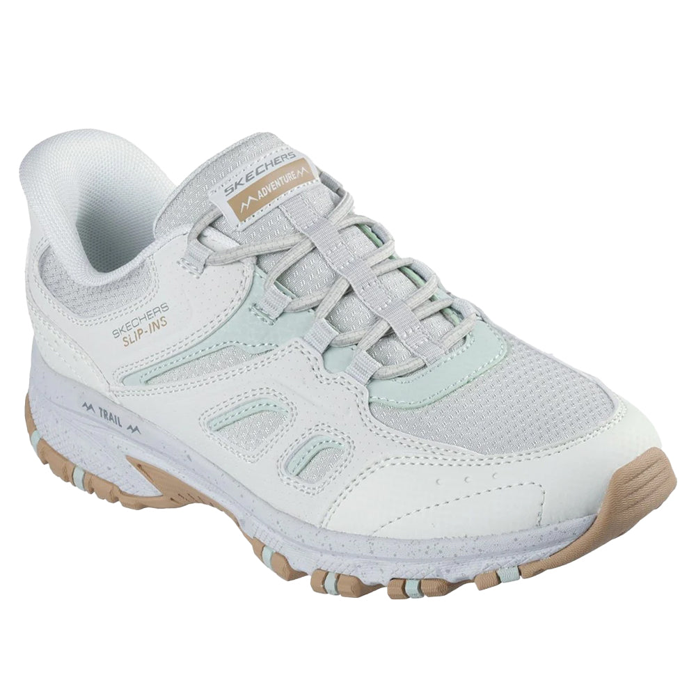 Light Grey - Front - Skechers Womens-Ladies Hillcrest Kamalino Suede Trainers