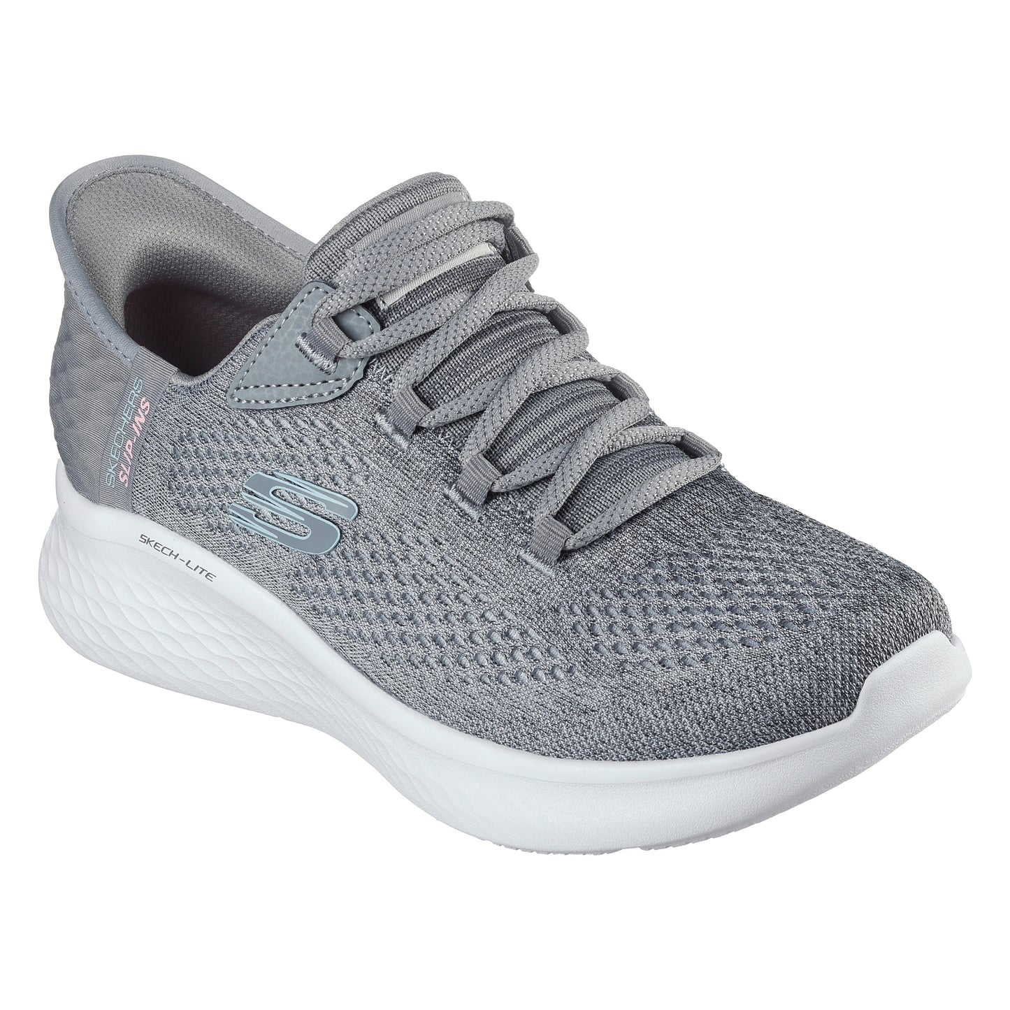 Grey - Front - Skechers Womens-Ladies Skech-Lite Pro Natural Trainers
