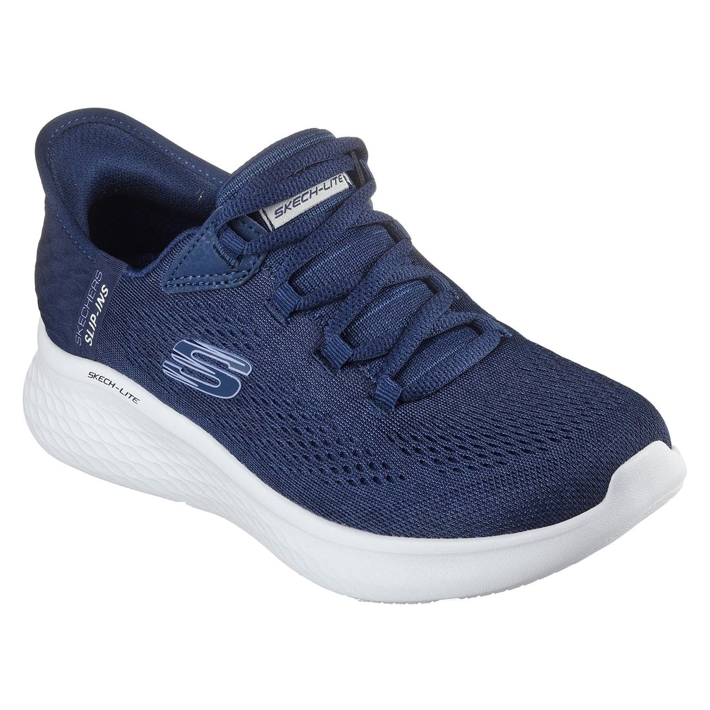 Navy - Front - Skechers Womens-Ladies Skech-Lite Pro Natural Trainers