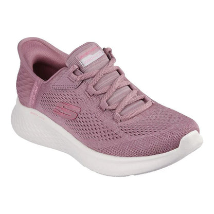 Dark Mauve - Front - Skechers Womens-Ladies Skech-Lite Pro Natural Trainers