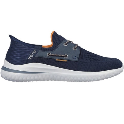 Navy - Side - Skechers Mens Delson 3.0 Roth Trainers
