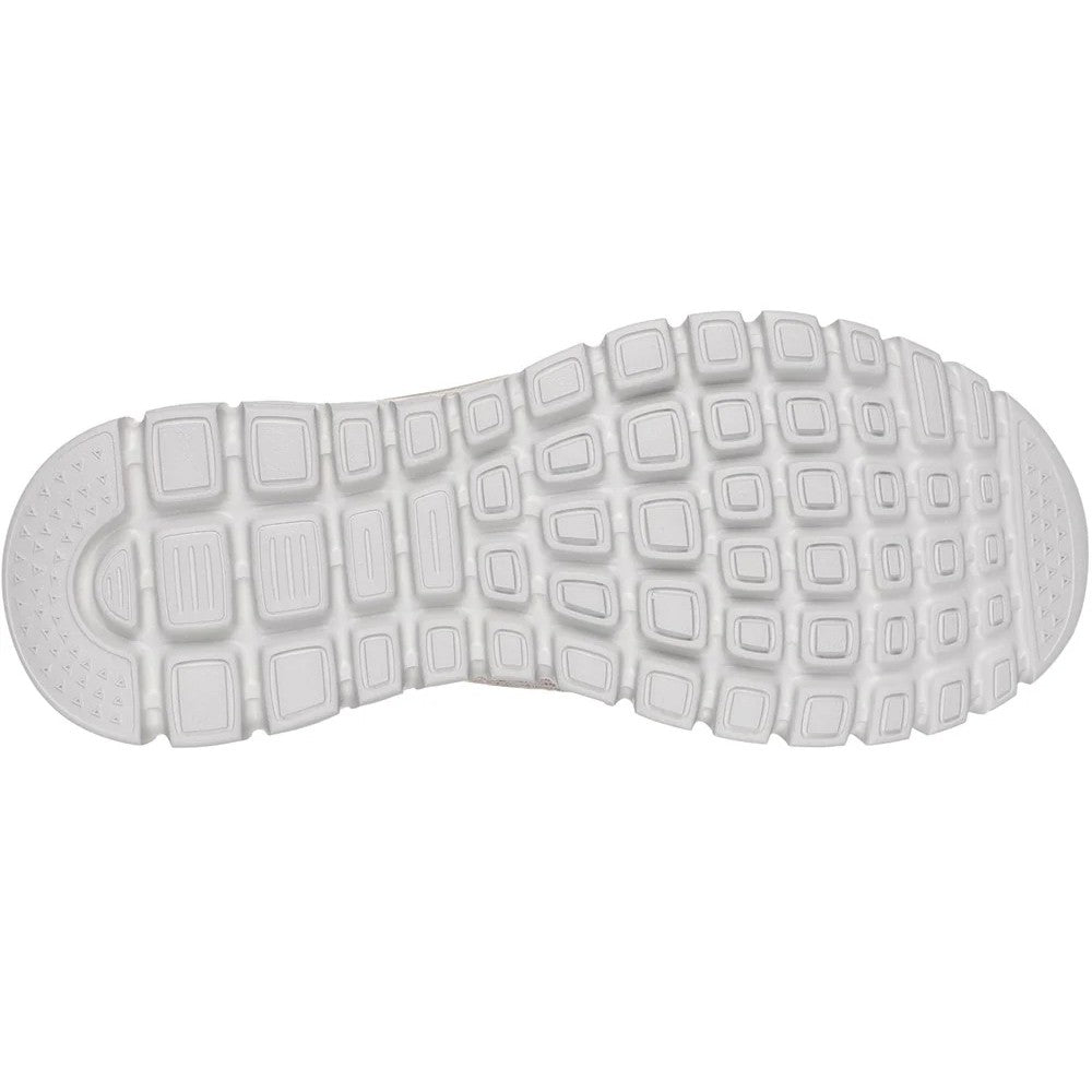 Taupe - Back - Skechers Womens-Ladies First Blush Slip-In Trainers