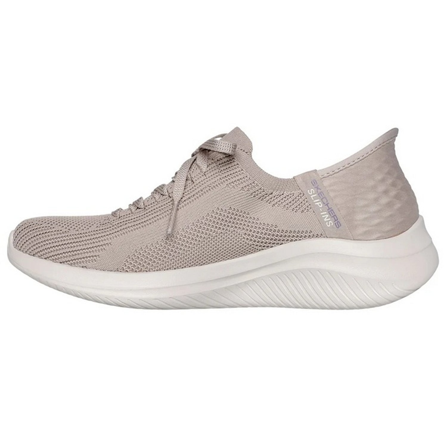 Taupe - Pack Shot - Skechers Womens-Ladies Ultra Flex 3.0 Brilliant Path Slip-In Trainers