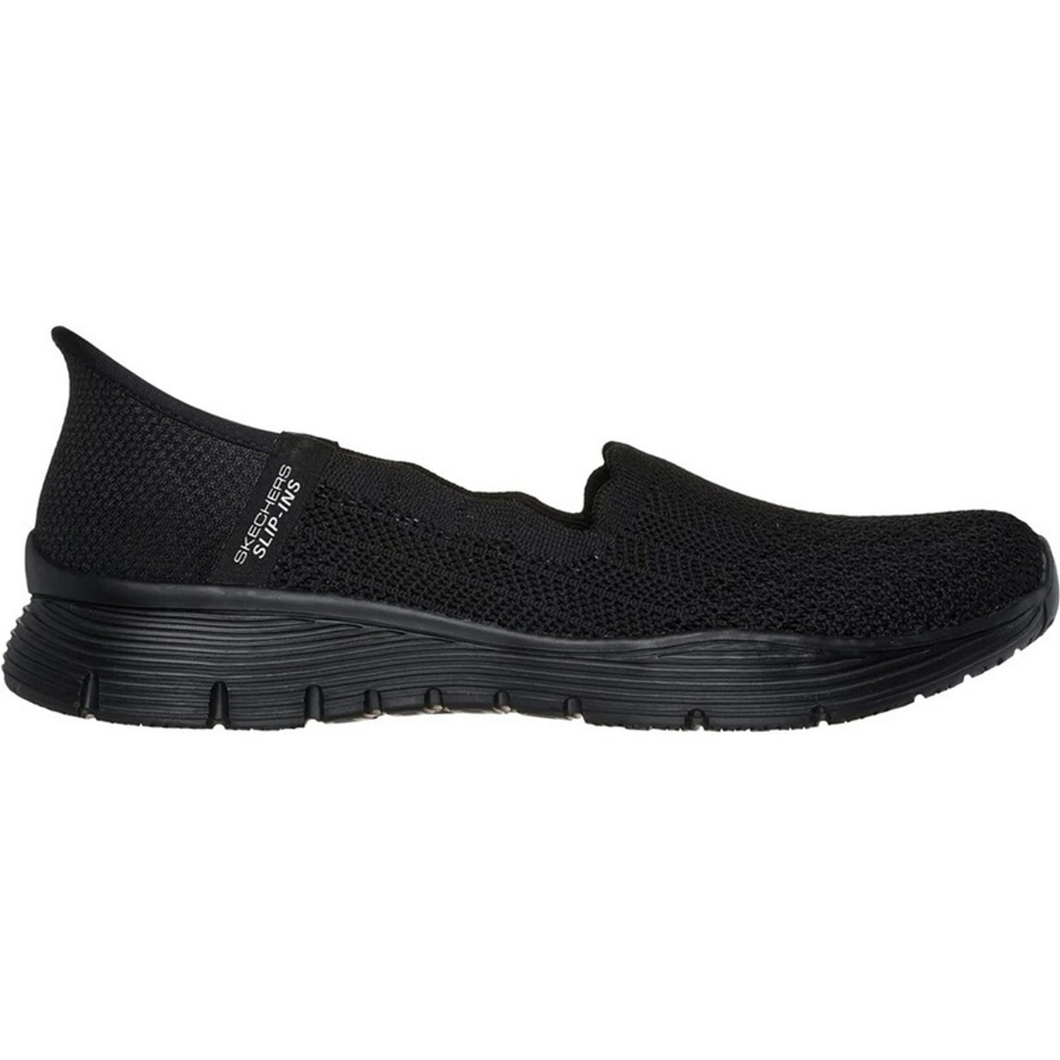 Black - Lifestyle - Skechers Womens-Ladies Seager Believe It Trainers