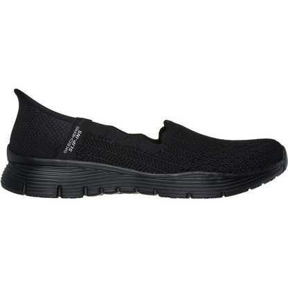 Black - Lifestyle - Skechers Womens-Ladies Seager Believe It Trainers