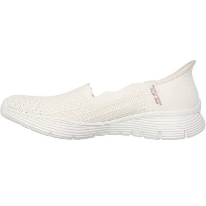 Off White - Pack Shot - Skechers Womens-Ladies Seager Believe It Trainers
