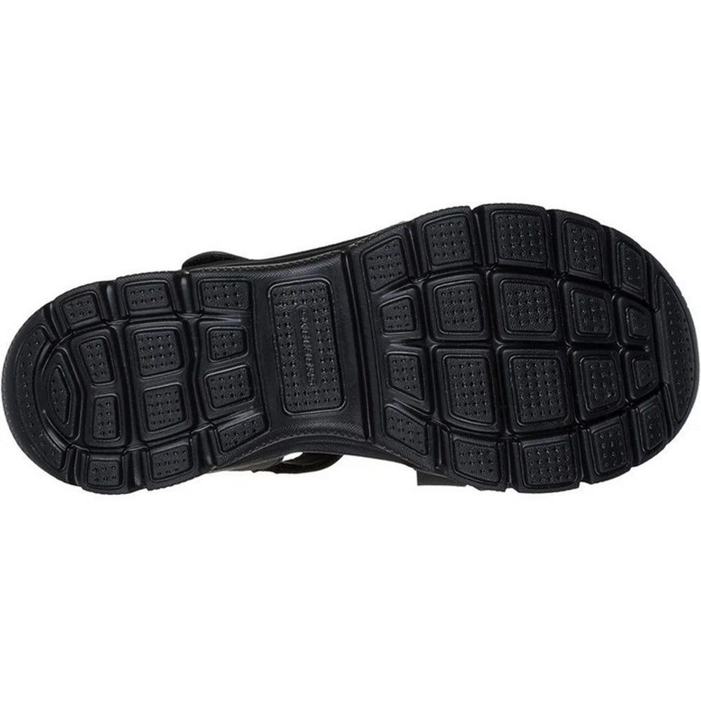Black - Back - Skechers Womens-Ladies Easy Going Sandals