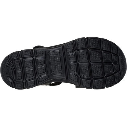 Black - Back - Skechers Womens-Ladies Easy Going Sandals