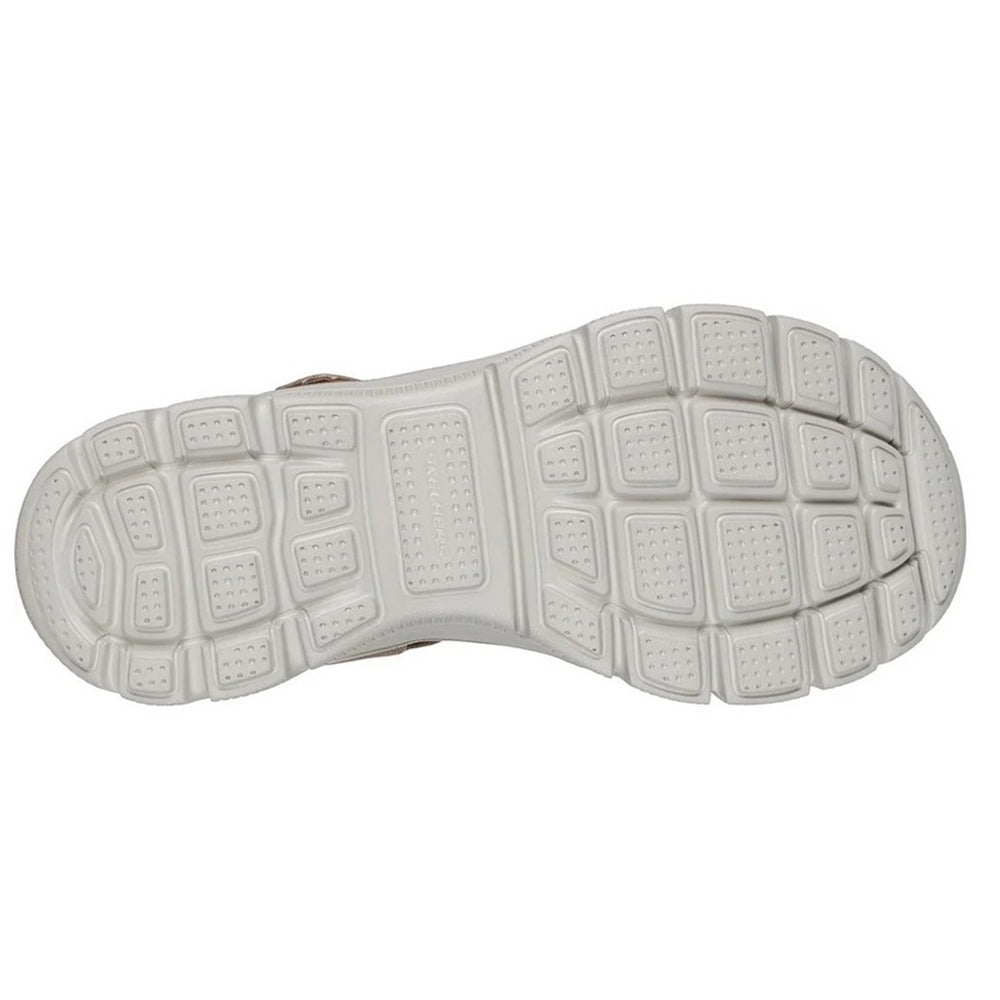 Taupe - Back - Skechers Womens-Ladies Easy Going Sandals