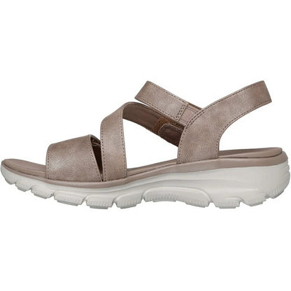 Taupe - Lifestyle - Skechers Womens-Ladies Easy Going Sandals