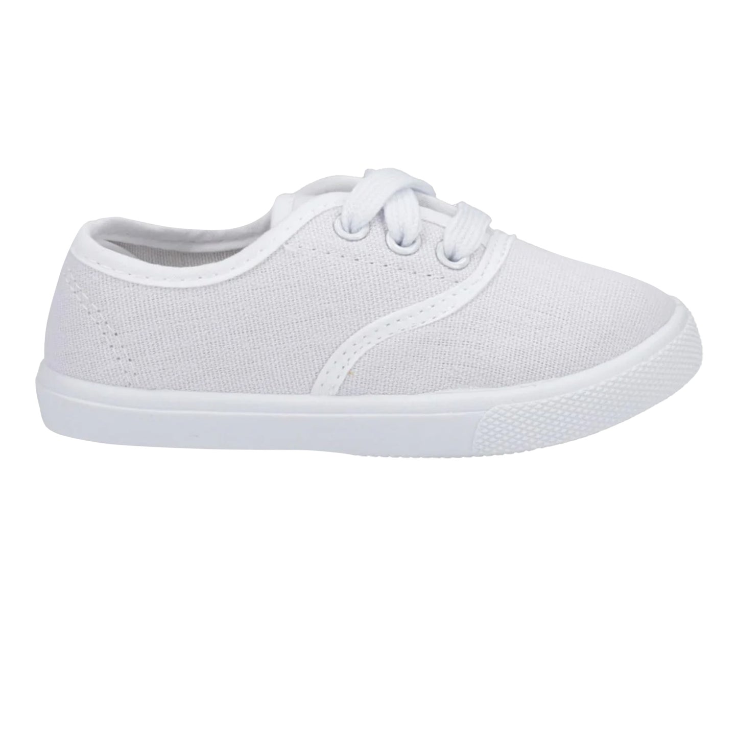White - Back - Mirak 204-ASG14 Unisex Childrens Lace-Up Plimsolls - Boys-Girls Gym Trainers