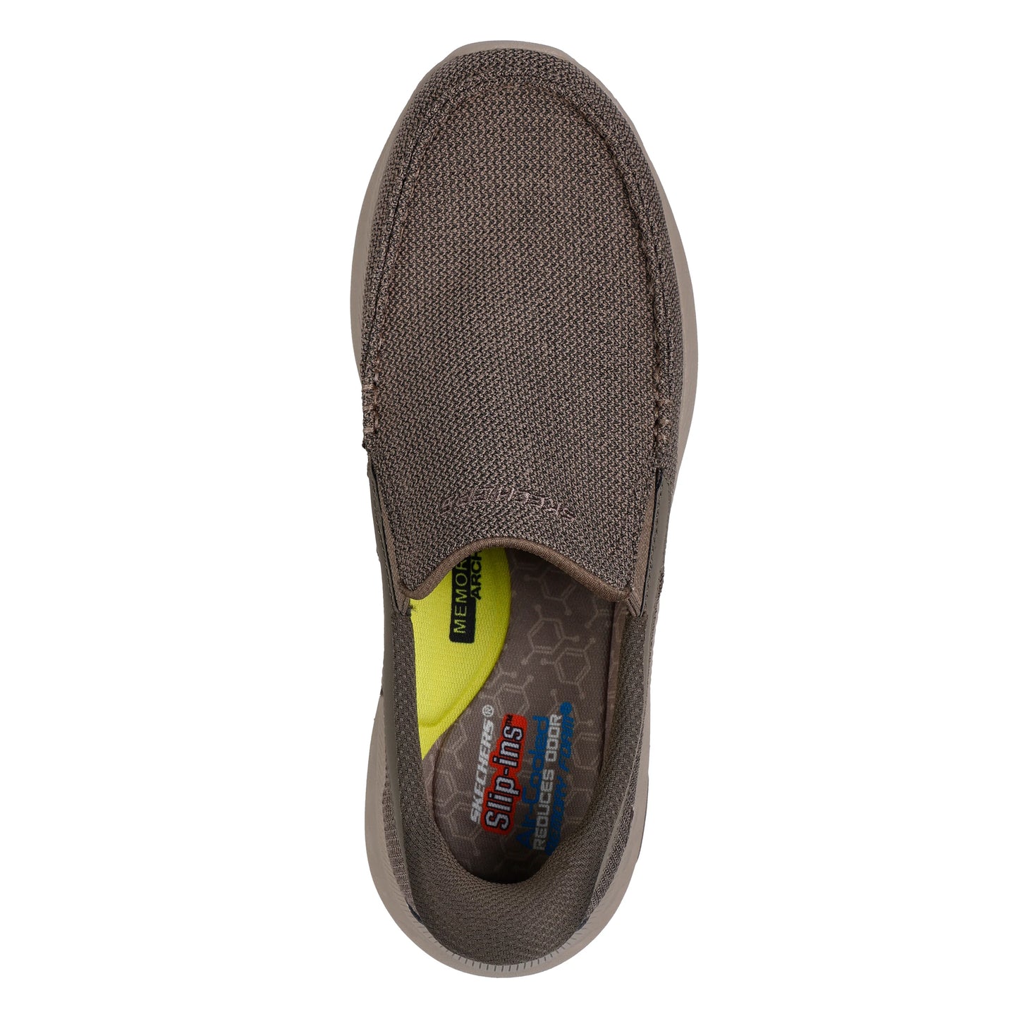 Taupe - Lifestyle - Skechers Mens Pollard Wilfred Slip-In Trainers