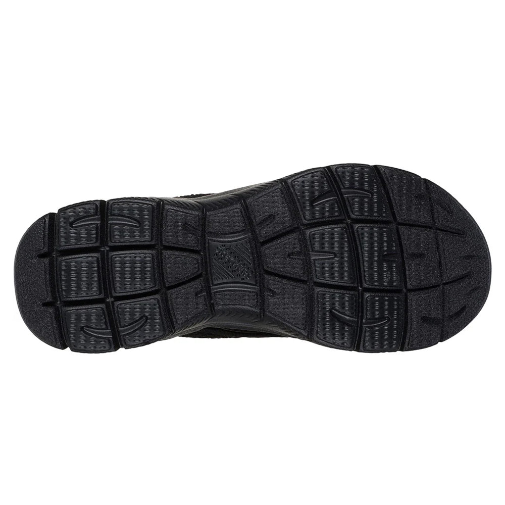 Black - Pack Shot - Skechers Womens-Ladies Summits Sweetly Evolved Slip-In Sandals